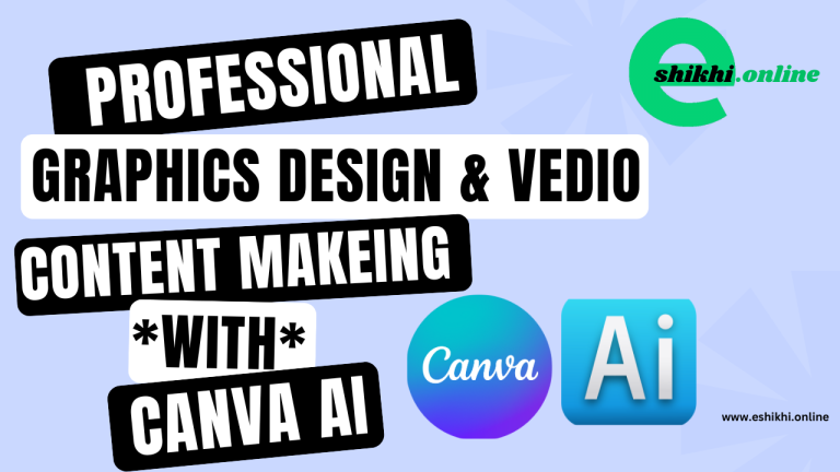 Professional Graphics Design & Content Making With Canva Ai